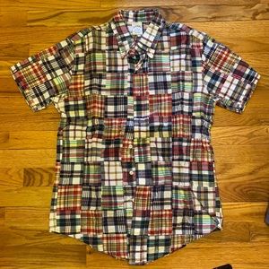 Brooks Brothers Patchwork Short Sleeve Button Up